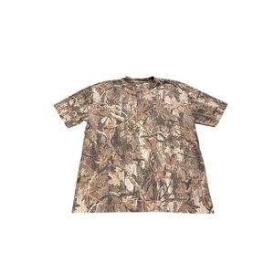 Hollister Men’s Boxy Heavyweight Crew T-Shirt L  Camo Leaves